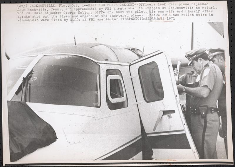 Hijacked plane checked