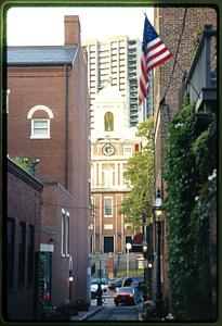 Boston (circa 1998): Old West Church as seen from Ridgeway Lane