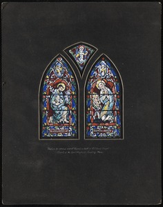 Design for window nearest chancel on south in children's chapel, Church of the Good Shepherd, Reading, Mass.