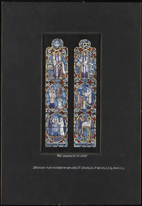 The church today, design for window in Christ Church, Swansea, Mass.