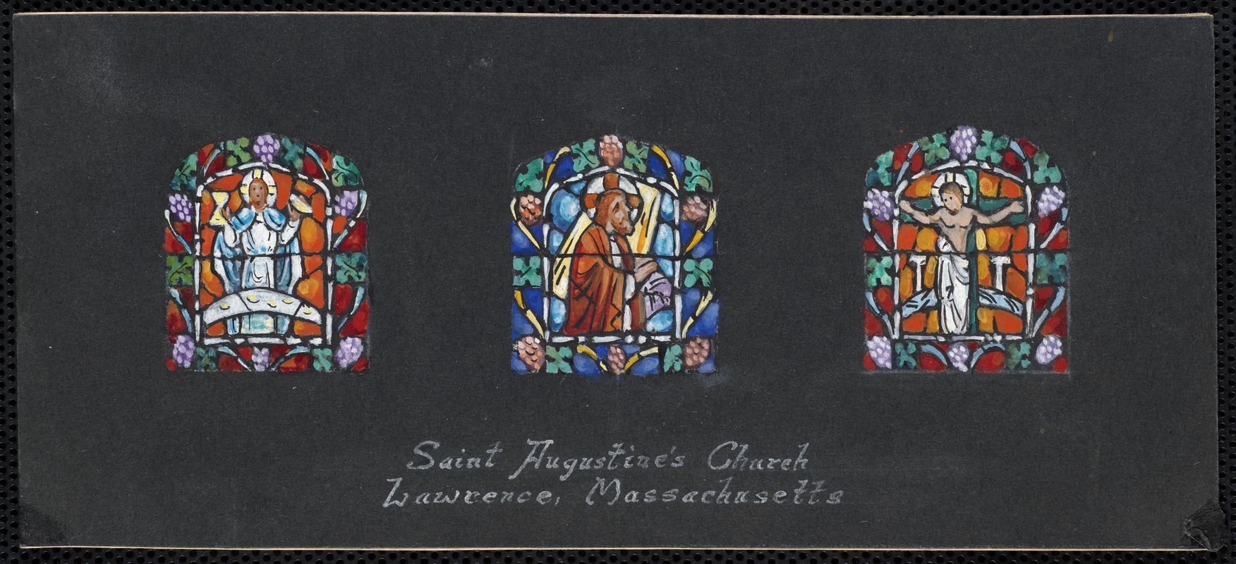 Saint Augustine's Church, Lawrence, Massachusetts. Crucifixion, Gethsemane, Last Supper