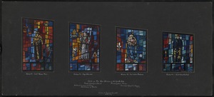 Sketch for four nave windows on the epistle side, Saint George's Church, Framingham, Mass.