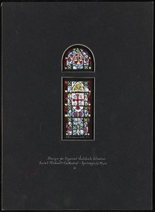 Design for typical vestibule window, Saint Michael's Cathedral, Springfield, Mass. D