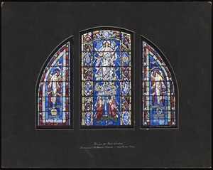 Design for nave window, Immanuel Methodist Church, Waltham, Mass.