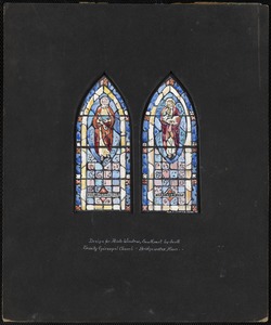 Design for aisle window, southeast by south, Trinity Episcopal Church, Bridgewater, Mass.