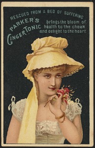 Rescued from a bed of suffering - Parker's Ginger Tonic brings the bloom of  health to the cheek and delight to the hear