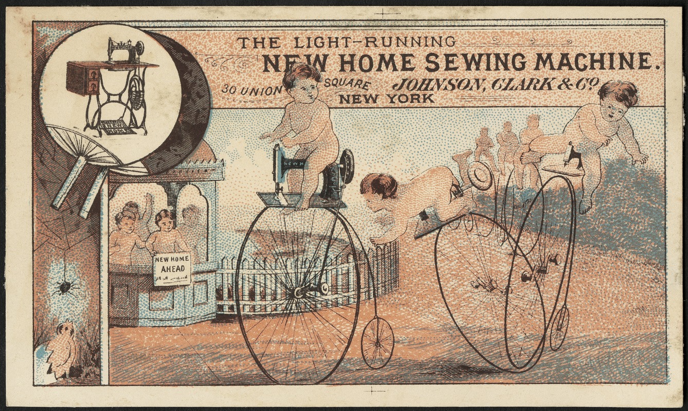 The lightrunning New Home sewing machine. Digital Commonwealth