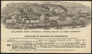 Delaware River Chemical Works - Baugh & Sons Company. Analysis of Baugh's $25 Phosphate