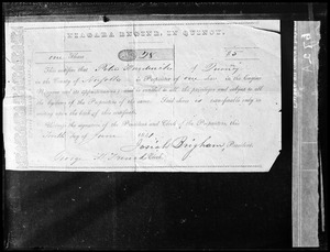 Certif. of stock, Niagara Engine Company 1841