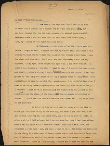 Nicola Sacco typed letter (copy) to Mrs. [Cerise] Jack, [Dedham], 15 March 1924