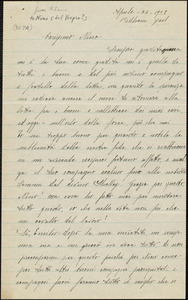Nicola Sacco autographed letter signed to Nino [dal Vespro?], Dedham, 22 April 1927