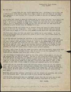 Nicola Sacco typed letter (copy) to Ines [Sacco], Charlestown, [19 July 1927]