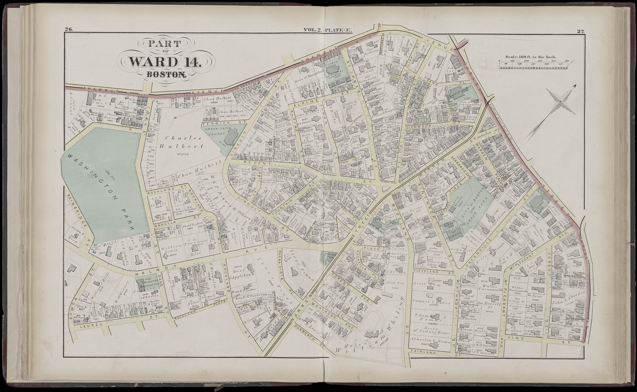 Atlas of the county of Suffolk, Massachusetts : vol. 2nd late city of Roxbury, now wards 13-14 and 15, city of Boston