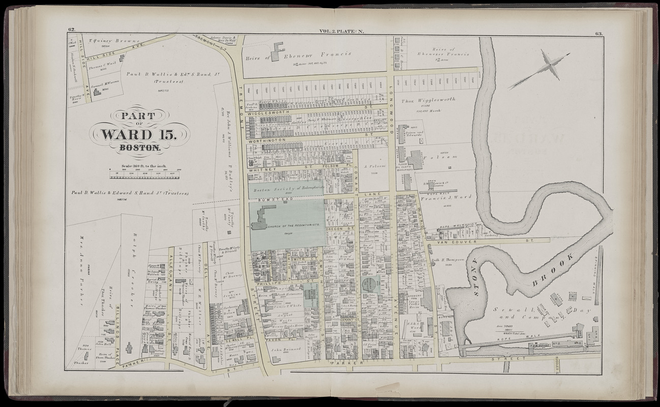 Atlas of the county of Suffolk, Massachusetts : vol. 2nd late city of Roxbury, now wards 13-14 and 15, city of Boston