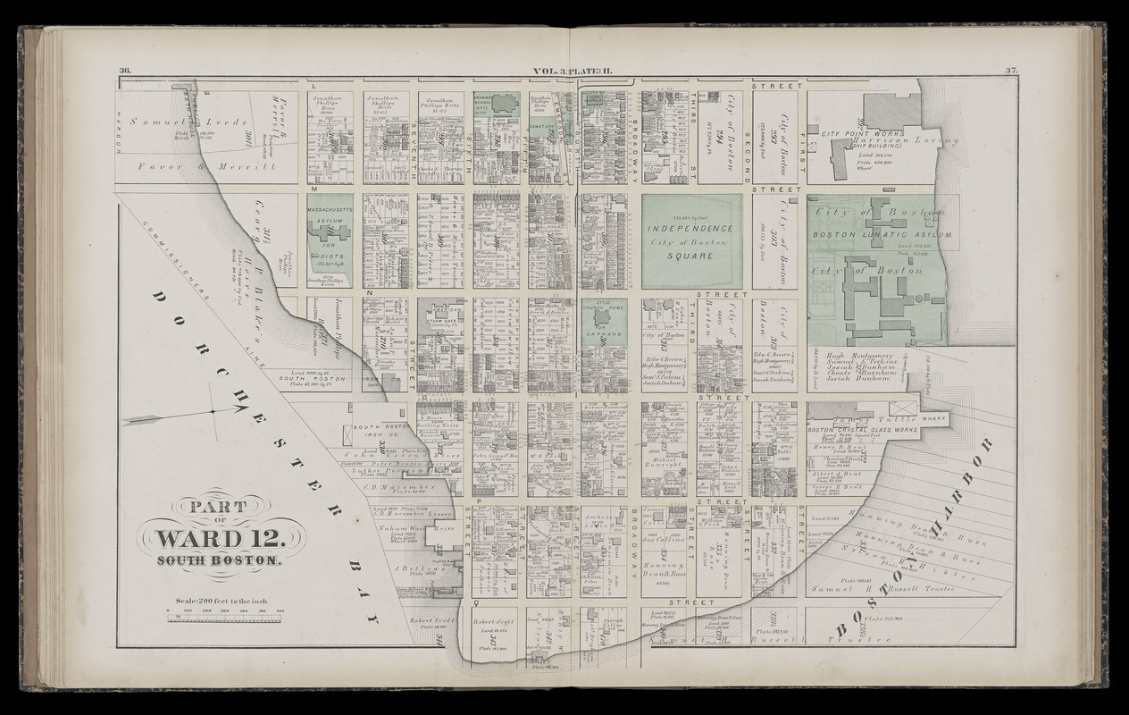 Atlas of the county of Suffolk, Massachusetts : vol. 3rd including Boston and Dorchester : from actual surveys and official records