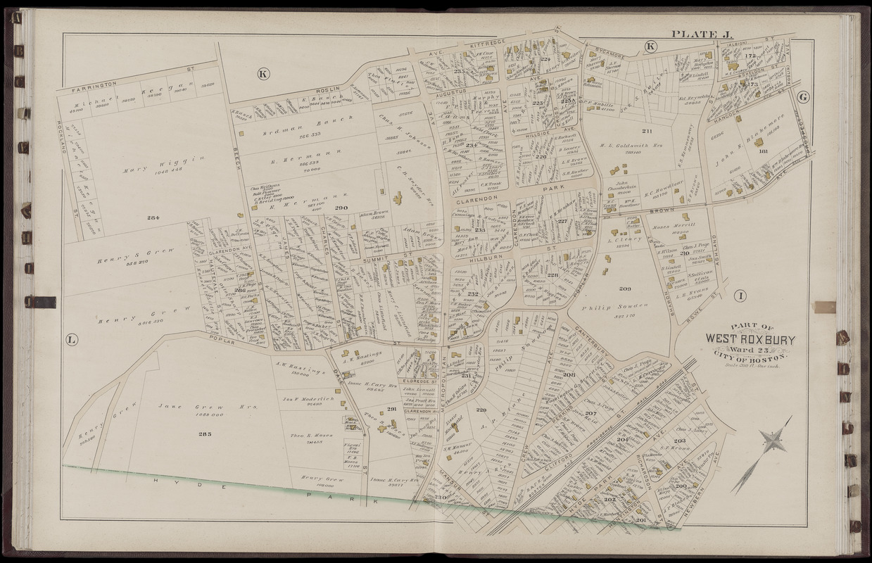 Atlas of the city of Boston : West Roxbury : volume five : from actual surveys and official records