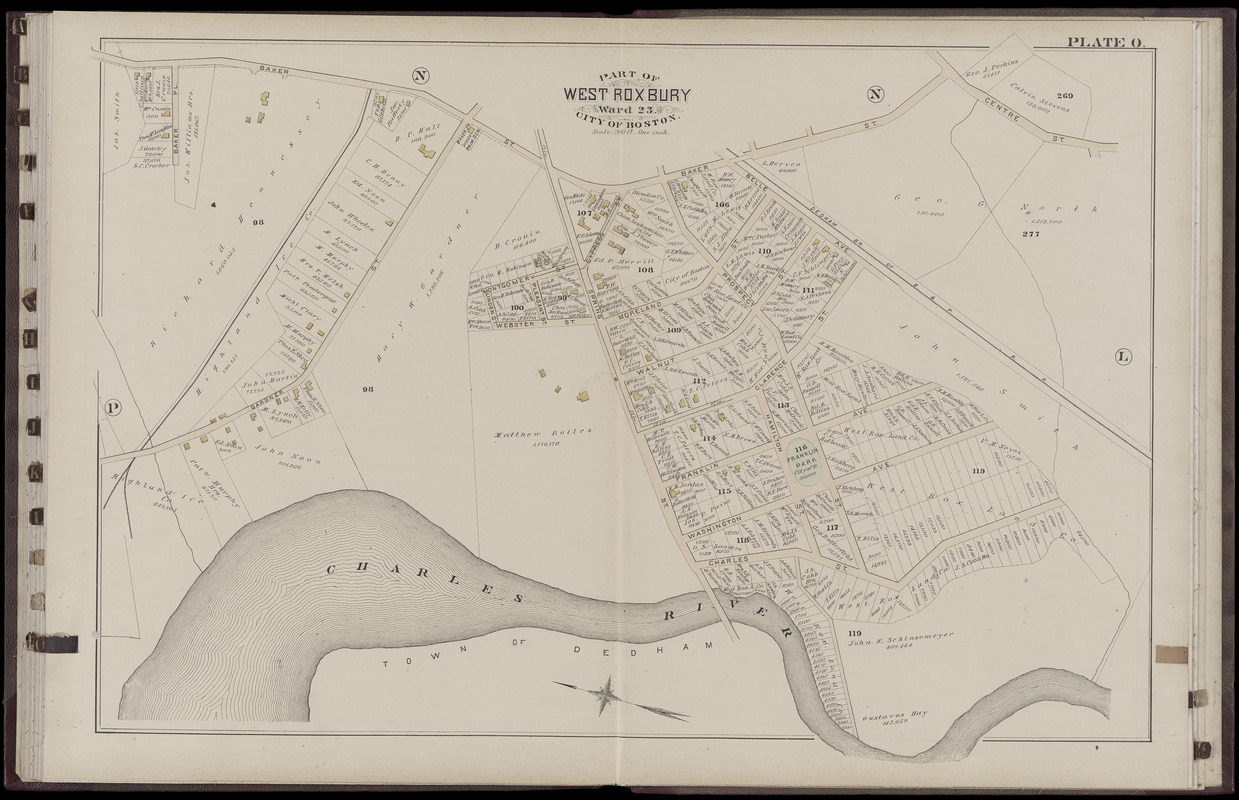 Atlas of the city of Boston : West Roxbury : volume five : from actual surveys and official records