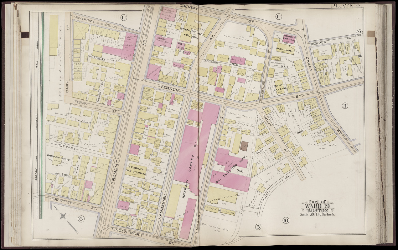 Atlas of the city of Boston Roxbury, Mass. volume three from