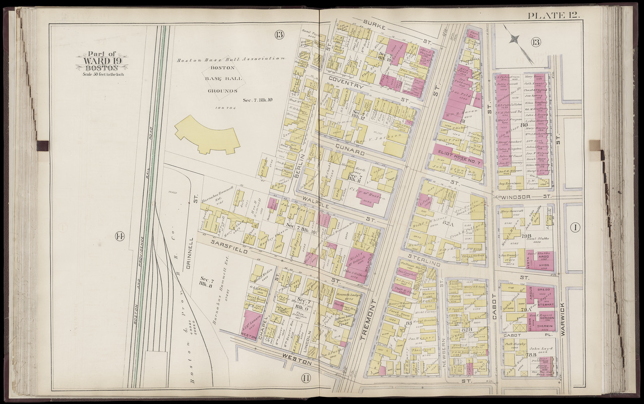 Atlas of the city of Boston Roxbury, Mass. volume three from