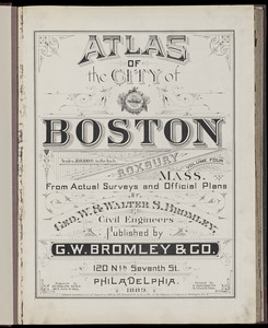 Atlas of the city of Boston : Roxbury, Mass. : volume four