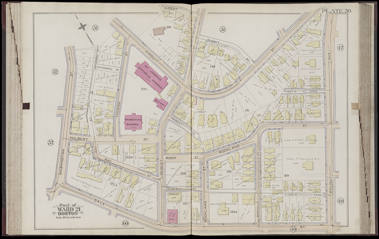 Atlas of the city of Boston : Roxbury, Mass. : volume four : from actual surveys and official records