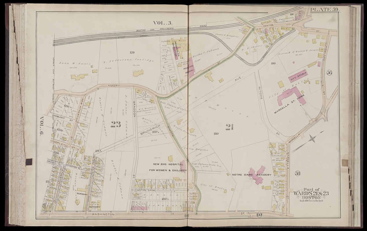 Atlas of the city of Boston Roxbury, Mass. volume four from