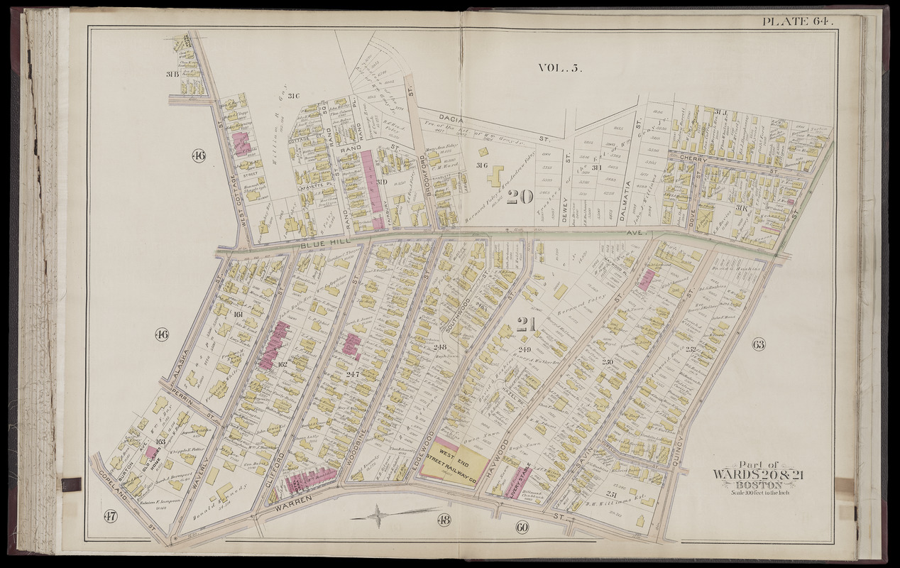 Atlas of the city of Boston Roxbury, Mass. volume four from