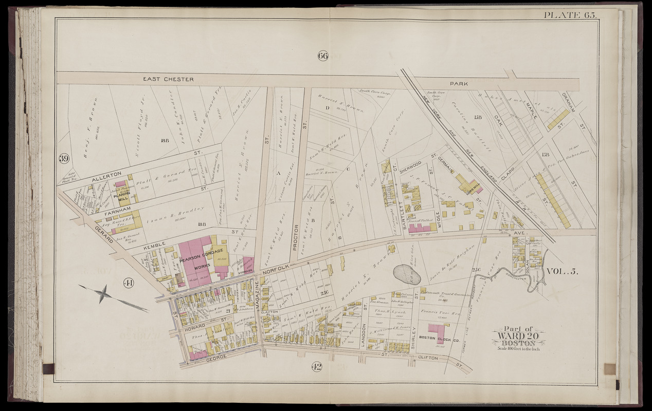Atlas of the city of Boston Roxbury, Mass. volume four from