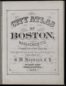 City atlas of Boston, Massachusetts : complete in one volume
