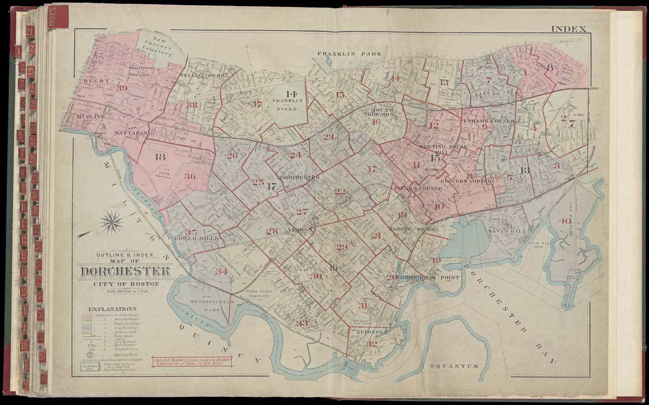 Atlas of the city of Boston, Dorchester : from actual surveys and official plans