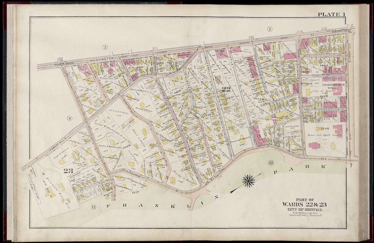 Atlas of the city of Boston, West Roxbury : from actual surveys and ...