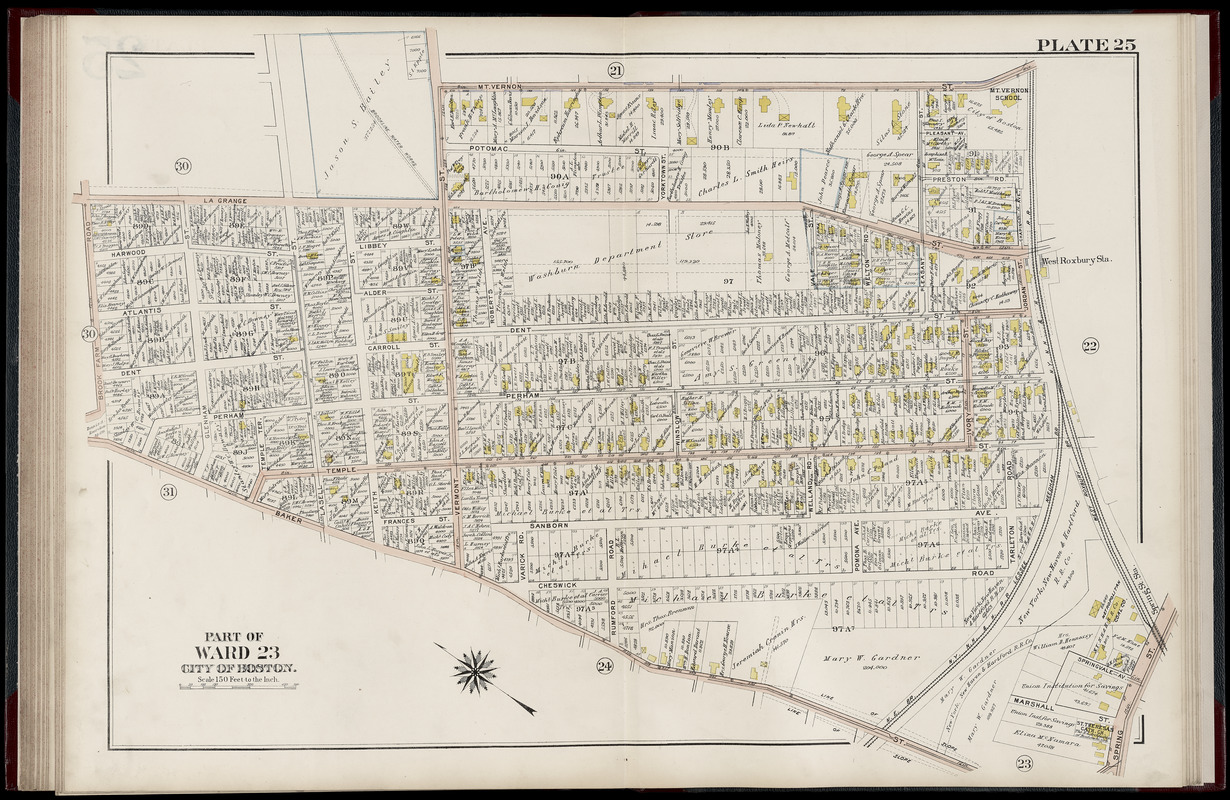 Atlas of the city of Boston, West Roxbury : from actual surveys and ...