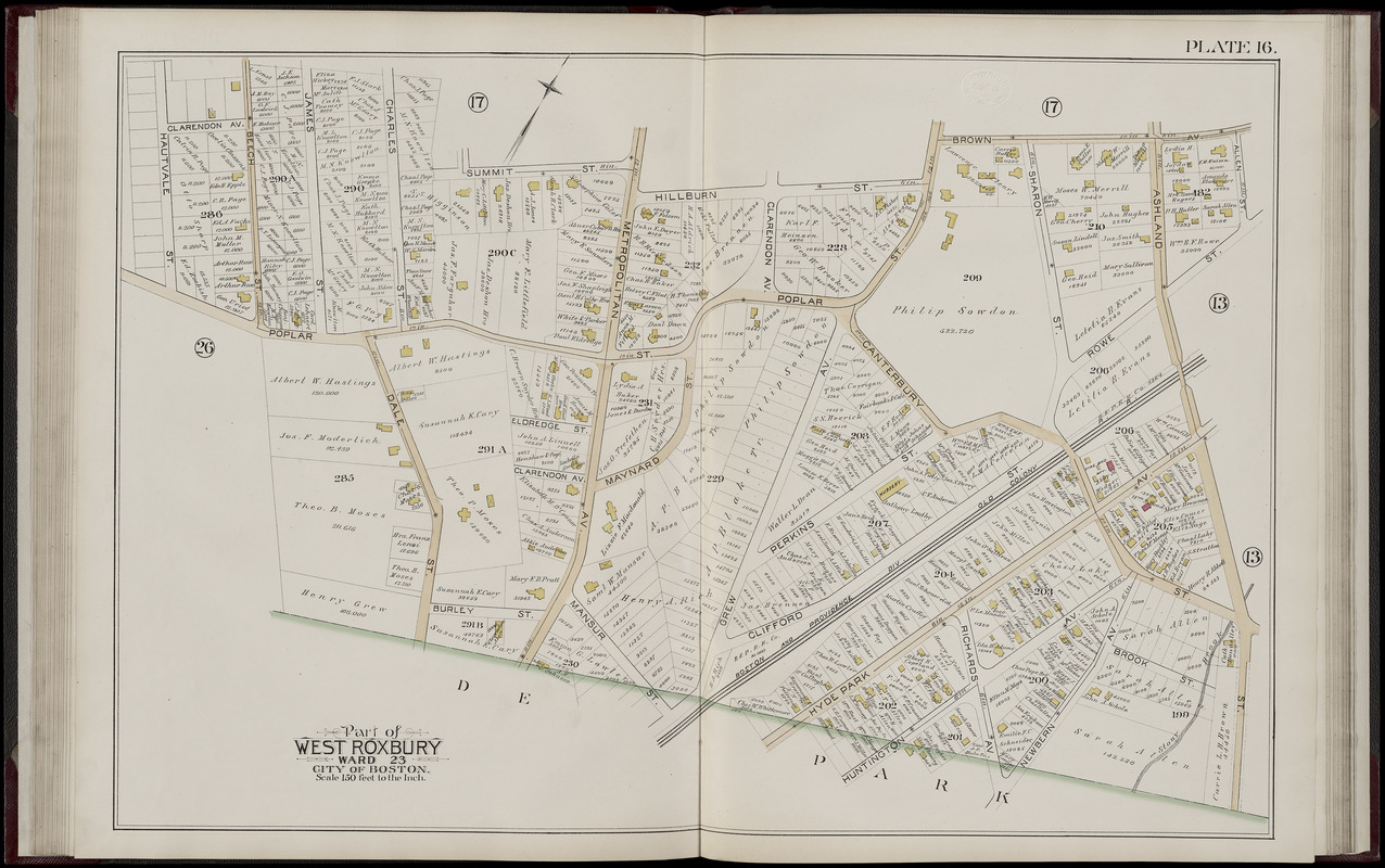 Atlas of the city of Boston, West Roxbury, Mass., volume six : from actual surveys and official plans