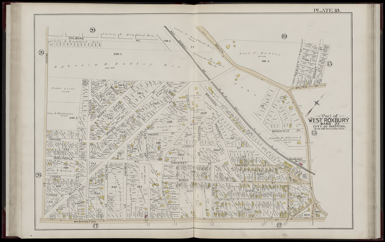 Atlas of the city of Boston, West Roxbury, Mass., volume six : from ...