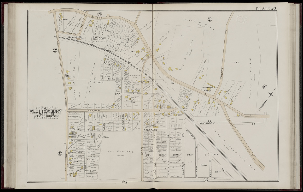 Atlas of the city of Boston, West Roxbury, Mass., volume six : from ...