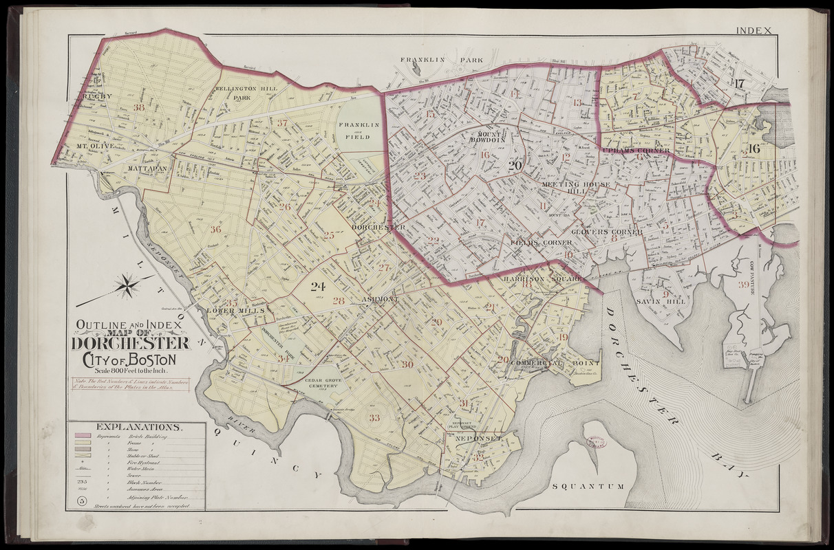 Atlas of the city of Boston, Dorchester, Mass., vol. 5 : from actual surveys and official plans