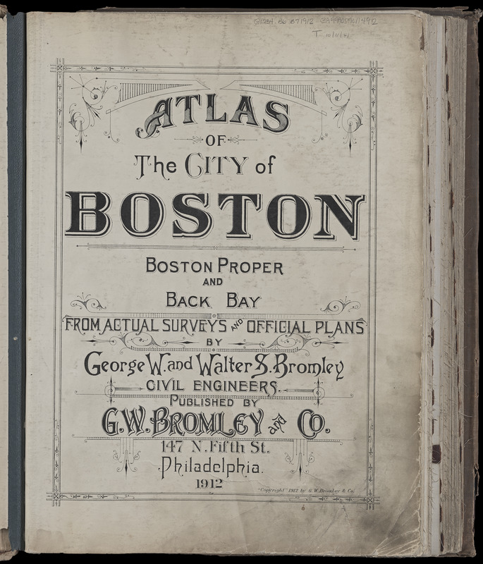 Atlas Of The City Of Boston : Boston Proper And Back Bay - Norman B ...