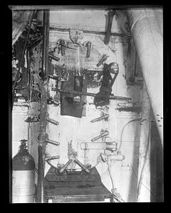 Unidentified interior, possibly on a ship