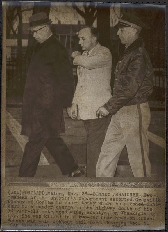 Bonney arraigned