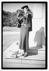 Models posing, Boston Common