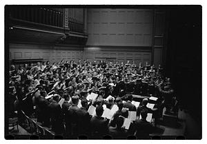 Recording "La Mer" for Victor R.C.A., Dr. K & Boston Symphony Orchestra, also recording mch.