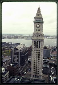 Boston 1998: Customs House Tower. added to the 1840's Customs House in 1915. It is listed on the National Register