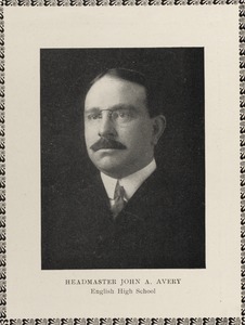 Headmaster John A. Avery, English High School