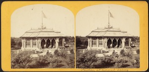 The pavilion at the mineral spring
