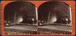 Among the iron mines. -Interior of a furnace