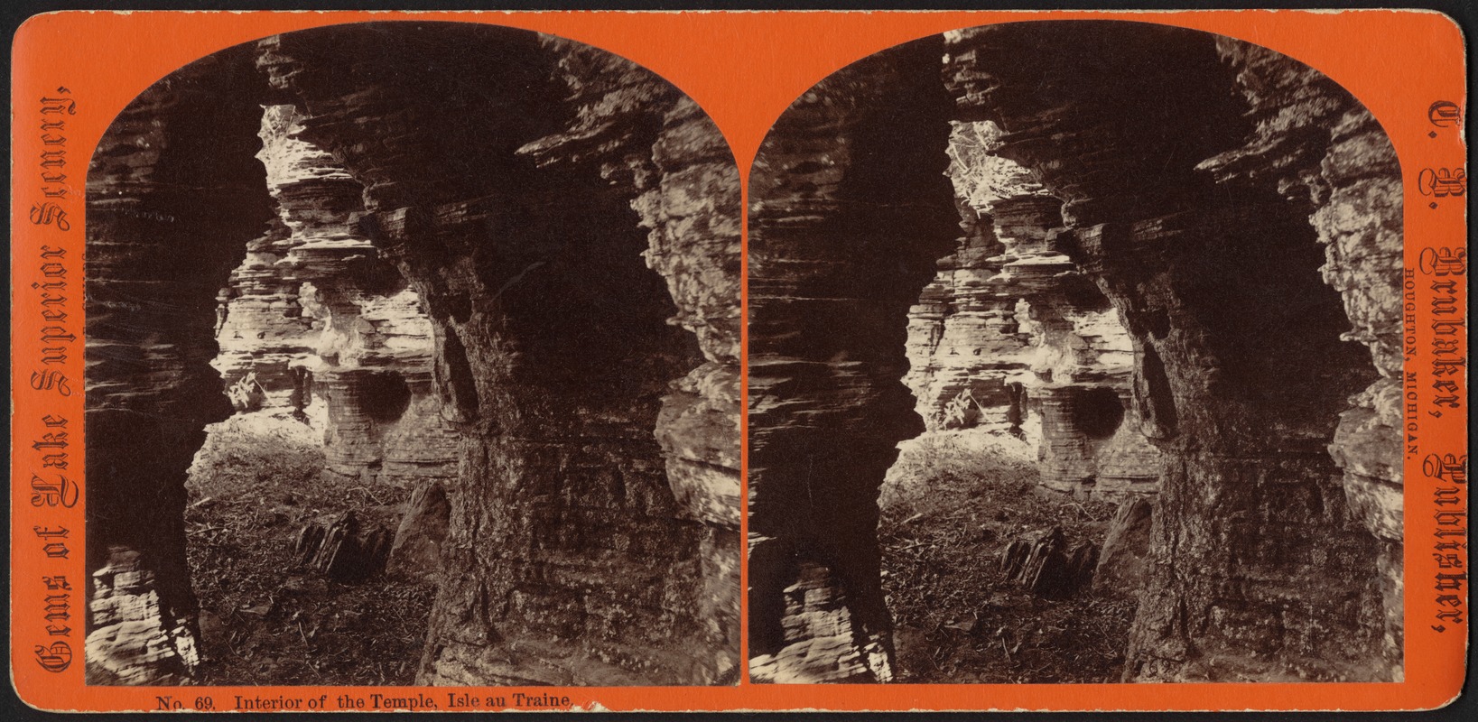 Interior of the Temple, Isle au Traine Digital Commonwealth