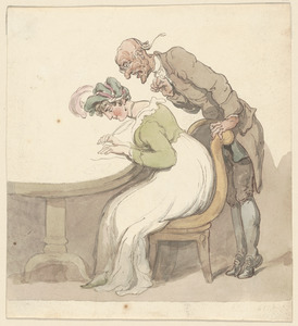 Lady writing a love letter