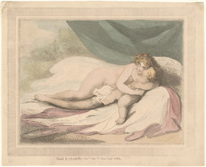 Venus embracing Cupid