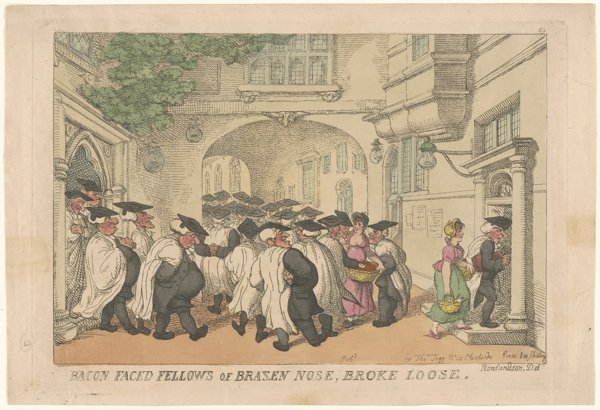 Bacon faced fellows of brazen nose, broke loose