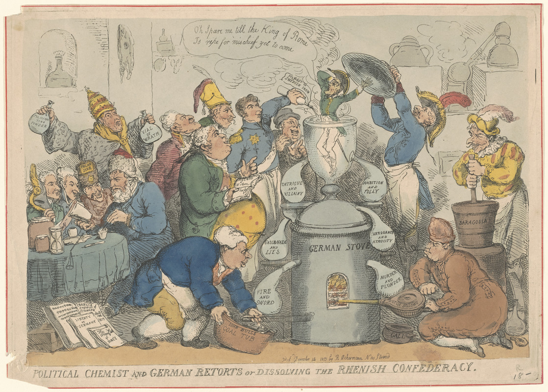 Political chemist and German retorts